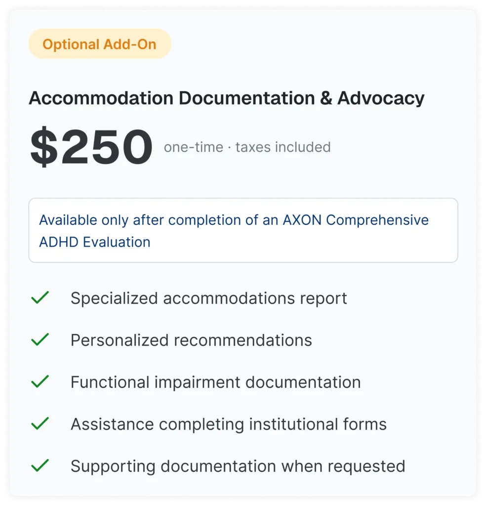 Accommodation Documentation & Advocacy